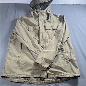 Men's Tan Hooded Jacket G0005